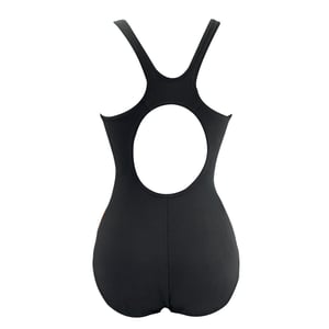Speedo Placement Damen Schwarz/Orange Badeanzug