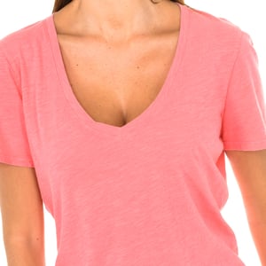 Kurzärmeliges Damen-T-Shirt mit V-Ausschnitt 3Y5T45-5JZMZ