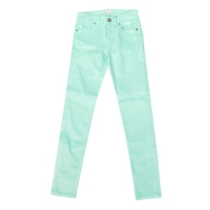 Glänzende Stretch-Hose mit schmal geschnittenem Saum JWT010 woman