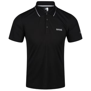 Regatta Herren Maverick V Active Poloshirt (Schwarz)