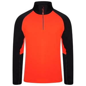 Dare 2B - "Fuser" Thermo-Top mit halbem Reißverschluss für Herren (Knallrot/Schwarz)