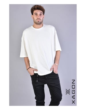 Xagon T-shirt Over Herren Off-White