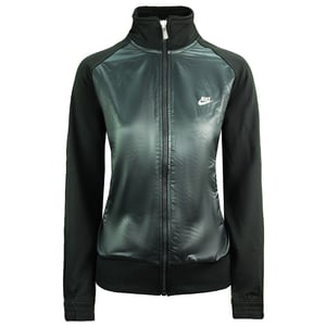 Schwarze Trainingsjacke mit Nike-Logo für Damen
