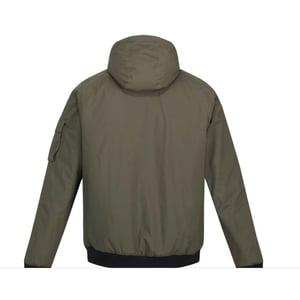 Regatta Mens Faizan Hooded Waterproof Jacket (Dunkles Khaki)