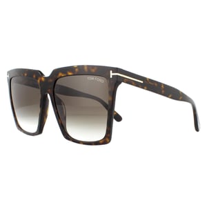 Tom Ford Sonnenbrille Sabrina 02 FT0764 52K Dunkle Havanna Roviex Braun Gradient