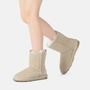 EVER AU Damen Parrot Kurze Klassische Stiefel - Sand