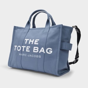 The Medium Tote Tasche aus blauem Canvas