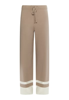 Dreimaster Strickhose Damen Schlamm Wollweiss