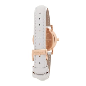 Burberry BU9209 Rose Gold Tone White Leather Damenuhr