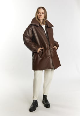 Dreimaster Lederjacke Damen braun