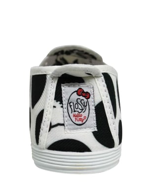 Flossy Style Hello Kitty Womens Schwarz/Weiß Plimsolls