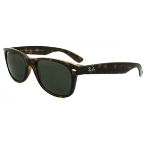 Lunettes De Soleil Ray-Ban Nouveau Wayfarer 2132 902/58 Tortue Vert Polarisé 55mm