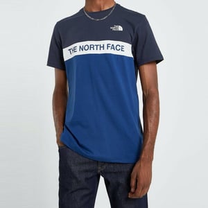 The North Face Herren gewebt Farbe Block T Shirt blau