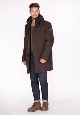 Dreimaster Winterparka Herren dunkelbraun