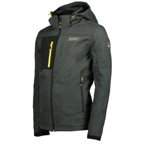 Geografische Norwegen-Jacke für Herren. Die Jacke ist aus hochwertigem Polyester gefertigt und hat ein warmes Innenfutter.  Marke: Geographical NorwayModellname: Softshell Jacke TorefactKategorie: Softshell Jacke HerrenMaterialien: PolyesterFarbe: schwarz