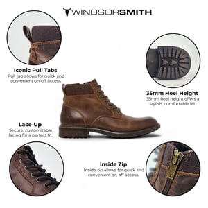 Windsorsmith Chelsea-Stiefeletten aus schwarzem Leder – Sergio
