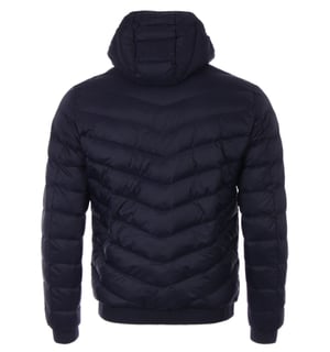 Armani Exchange Milano/New York Logo Herren Kapuzen-Steppjacke