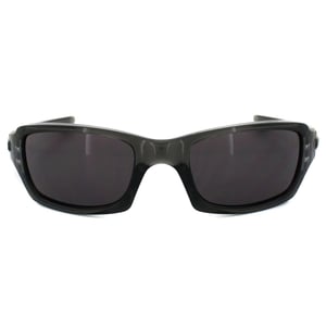 Oakley Wrap Unisex Graues Rauch Warmes Grau Sonnenbrille