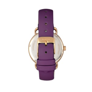 Montre à bracelet en cuir Bertha Gwen avec jour/date