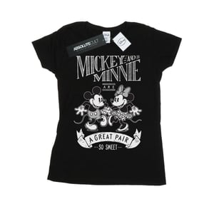 Disney - "Mickey And Minnie Mouse Great Pair" T-Shirt für Damen (Schwarz)