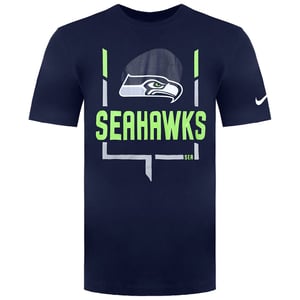 Nike NFL Seattle Seahawks Legend Goal Post Herren-T-Shirt, Marineblau