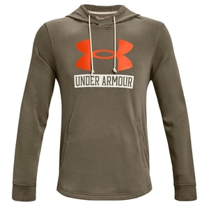 Under Armour -Konkurrent Terry Mens Green Logo Hoodie