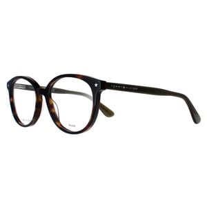 Tommy Hilfiger Runde Damen Dunkle Havanna Brille