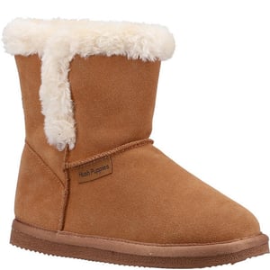 Hush Puppies Mädchen Ashlynn Wildleder Hausschuhe (Tan)