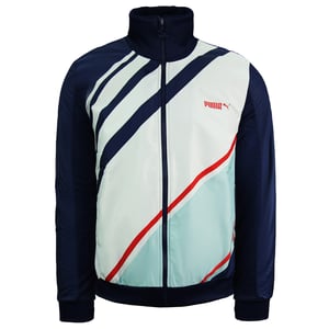 PUMA STAPTED orginals Track Jacke Reißverschluss UP Long Sleeve Navy Herren Top 550953 01