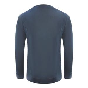Cavalli Class Tiger-Silhouette-Logo Sweatshirt in Marineblau