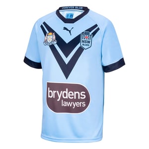 Puma NSW Blues Replica Jersey Kurzschlärmblaue Kinder Rugby T-Shirt 766225 01