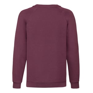 Fruit of the Loom - "Classic" Sweatshirt für Kinder Raglanärmel (Burgunderrot)