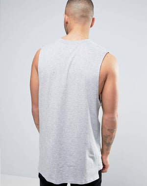 Nike Herren Retro Logo Weste In Grau