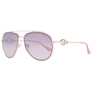 Guess Aviator Womens Glänzend Rose Gold Bordeaux Spiegel GF0344