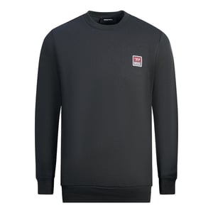 Schwarzes Diesel-Sweatshirt mit Patch-Logo