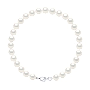 DIADEMA - Armband - Echte Süßwasserperlen - Silber