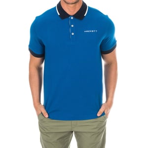 Kurzärmeliges Herren-Poloshirt mit Reverskragen in Kontrastfarbe HMX1005D