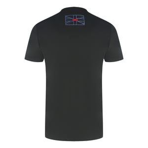 Aquascutum Script Logo Schwarzes T-Shirt