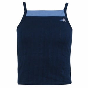 Nike Square Neck ärmellose Marineblau Womens Cropped Top 261086 451