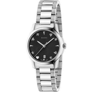 Gucci YA126573 G-Timeless Schwarzes Zifferblatt Unisex-Uhr