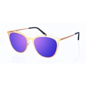 Clarinha Damen-Sonnenbrille aus Metall in ovaler Form