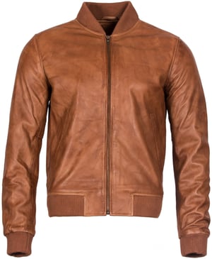 Varisty Leder-Bomberjacke