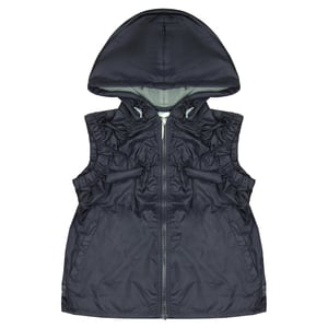Nike Zip Up Hooded Gilet Womens Navy ärmellose Sportweste 261131 502