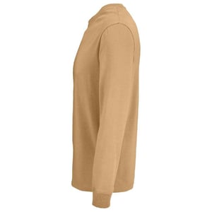 SOLS Unisex Pioneer Langarm-T-Shirt aus Bio-Baumwolle für Erwachsene (dunkles Beige)