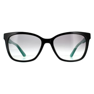 Calvin Klein Rectangle Womens Black Teal Grey Gradient Sonnenbrille