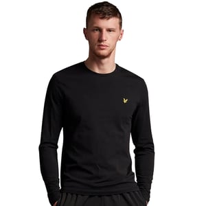 Lyle & Scott Herren Langarm-T-Shirt aus Baumwolle mit normaler Passform