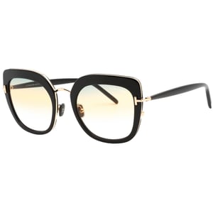 Tom Ford Virginia FT0945 01B Schwarze Sonnenbrille