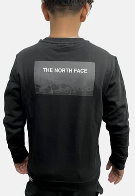 The North Face Jugend Crew Sweatshirt in Schwarz