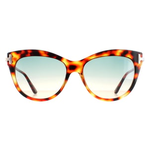 Tom Ford Cat Eye Damen Havanna Grün Farbverlauf Kira FT0821
