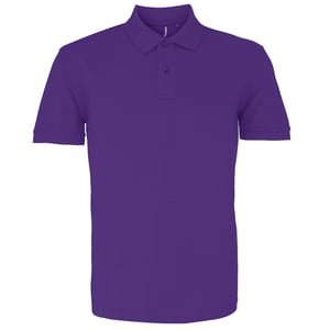 Asquith & Fox Herren-Poloshirt mit kurzen Ärmeln (lila)